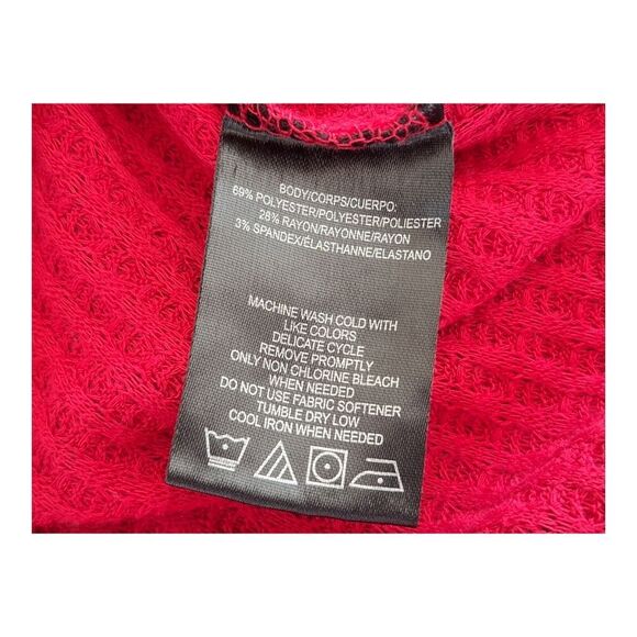 ANDREW MARC SPORT Brushed Waffle Dolphin Hem Turtleneck Top Tunic Cowl Neck XL - Picture 12 of 16